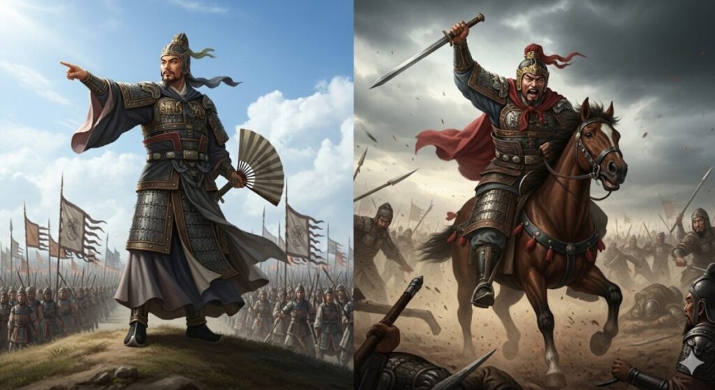冷静沈着と残虐非道、将軍としてのタイプ